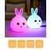 Cartoon Silicone Rabbit Night Light - Creative Birthday Gift & Sleep Companion for Kids