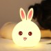 Cartoon Silicone Rabbit Night Light - Creative Birthday Gift & Sleep Companion for Kids