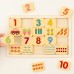 Children's Number and Animal Matching Puzzle, Early Education Wooden Educational Toy