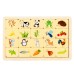 Children's Number and Animal Matching Puzzle, Early Education Wooden Educational Toy