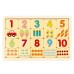 Children's Number and Animal Matching Puzzle, Early Education Wooden Educational Toy