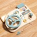 Montessori Early Education Steering Wheel Simulator, Interactive Learning Toy