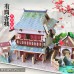 Traditional Chinese Architecture 3D Puzzle, Wooden Model, Educational Toy for Kids