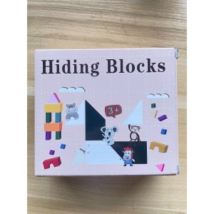 Wooden Hidden Block Puzzle for Kids - Early Education Logical Thinking Toy