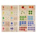 Montessori Wooden Math Sticks & Color Matching Board - Early Education Toy