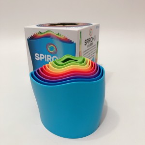 Rainbow Spiral Tower for Kids - Educational Stacking Toy for Boys & Girls