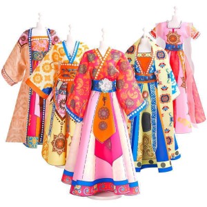 DIY Chinese Clothing Design Kit - Fashion Sewing Craft Toy for Girls