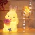 Flower Bunny Night Light, Battery-Powered Gift Lamp