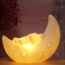 Flower Bunny Night Light, Battery-Powered Gift Lamp