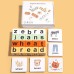 Children's English Word Card Game, Parent-Child Interactive Word Puzzle, Educational Toy for Babies