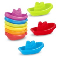 Intellectual Toy Boat, Stacking Hourglass Cups, Parent-Child Early Education Bath Toy