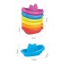 Intellectual Toy Boat, Stacking Hourglass Cups, Parent-Child Early Education Bath Toy