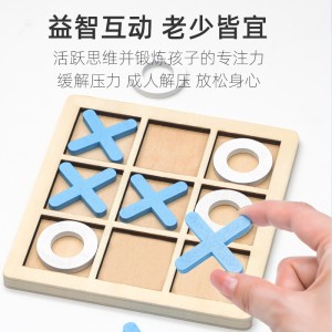 Tic-Tac-Toe Educational Toy for Kids - Parent-Child Interactive Focus Game