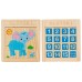 Chinese Sliding Puzzle - Classical Wooden Educational Brain Teaser for Children