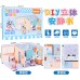 3D Quiet Book, DIY Cute 3D Scene, Thick Puzzle, No-Cut Assembly Book