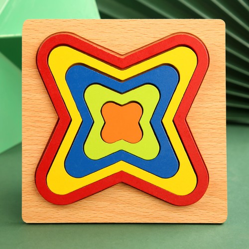 Wooden 3D Puzzle for Toddlers, Early Learning Educational Toy for Ages 1-3